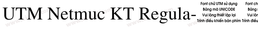 UTM Netmuc KT Regula字体转换